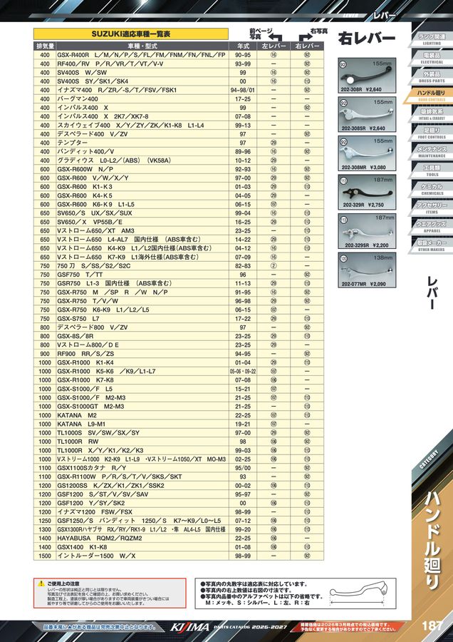 kijima parts catalog 2026-2027