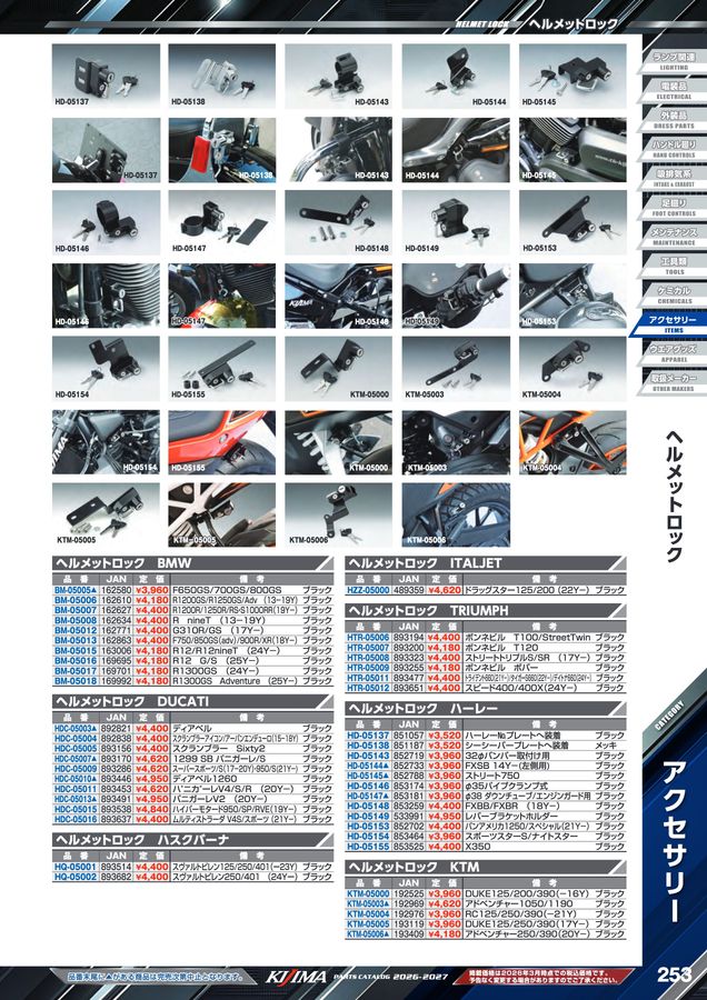 kijima parts catalog 2026-2027