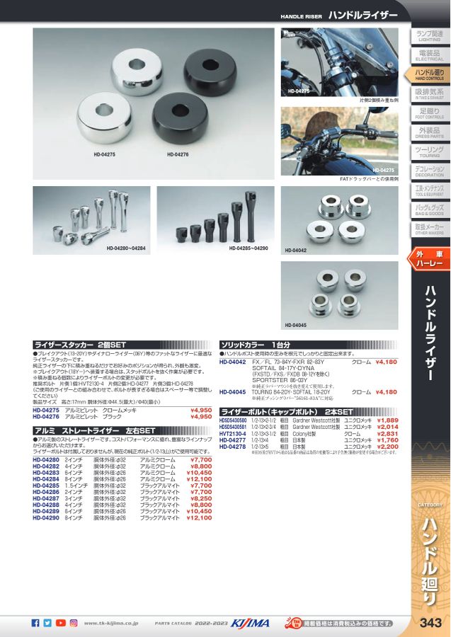 kijima parts catalog 2022-2023